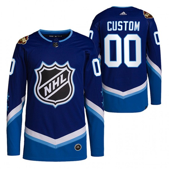 2022 All-Star Custom Blue NHL Jersey Authentic