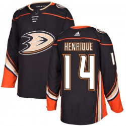 Anaheim Ducks Adam Henrique 14 2017-18 Adidas Black NHL Jersey Authentic