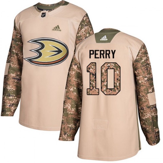 Anaheim Ducks Corey Perry 10 2017-18 Adidas Camo Veterans Day Practice NHL Jersey Authentic