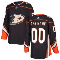 Anaheim Ducks Custom 2017-18 Adidas Black NHL Jersey Authentic