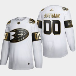 Anaheim Ducks Custom Adidas 2019-20 Authentic Golden Edition White NHL Jersey