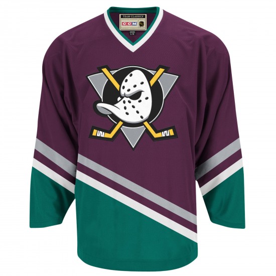 Anaheim Ducks Mighty Ducks Blank CCM Throwback NHL Jersey Authentic