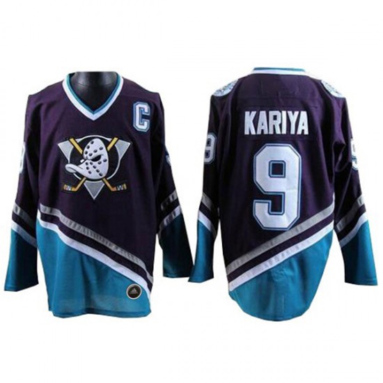 Anaheim Ducks Mighty Ducks Paul Kariya 9 CCM Throwback NHL Jersey Authentic