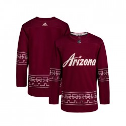 Arizona Coyotes Blank Adidas Alternate 2022-2023 Desert Night Red NHL Jersey Authentic