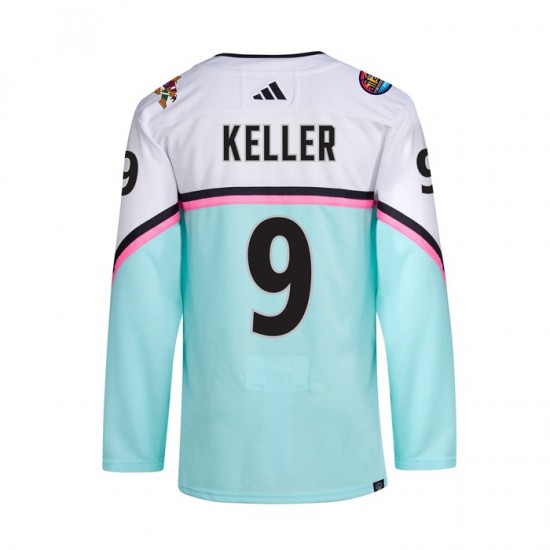 Arizona Coyotes Clayton Keller 9 2023 All-Star Adidas White NHL Jersey Authentic