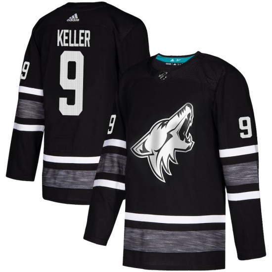 Arizona Coyotes Clayton Keller 9 Black 2019 All-Star Adidas NHL Jersey Authentic