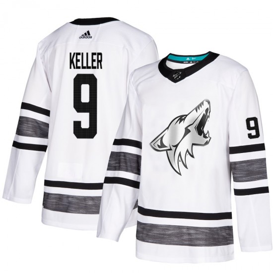 Arizona Coyotes Clayton Keller 9 White 2019 All-Star Adidas NHL Jersey Authentic