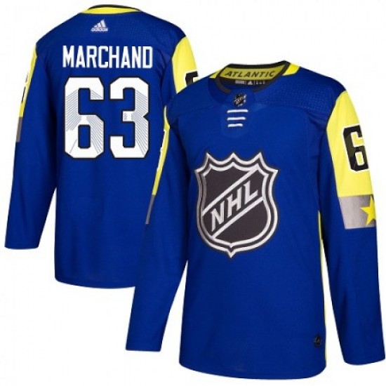 Boston Bruins Brad Marchand 63 2018 All-Star Atlantic Division Royal Blue Adidas NHL Jersey Authentic