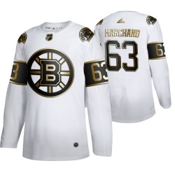 Boston Bruins Brad Marchand 63 Adidas 2019-20 Authentic Golden Edition White NHL Jersey