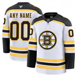Boston Bruins Custom Fanatics 2024-2025 Away White NHL Jersey Authentic
