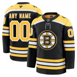 Boston Bruins Custom Fanatics 2024-2025 Home Black NHL Jersey Authentic