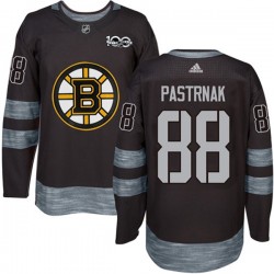 Boston Bruins David Pastrnak 88 1917-2017 100th Anniversary Adidas Black NHL Jersey Authentic