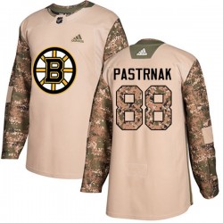 Boston Bruins David Pastrnak 88 2017-18 Adidas Camo Veterans Day Practice NHL Jersey Authentic