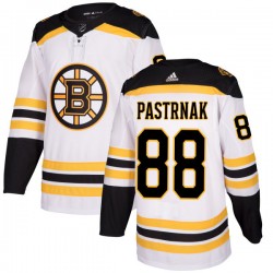 Boston Bruins David Pastrnak 88 2017-18 Adidas White NHL Jersey Authentic