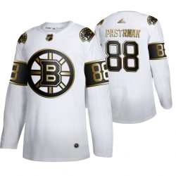 Boston Bruins David Pastrnak 88 Adidas 2019-20 Authentic Golden Edition White NHL Jersey