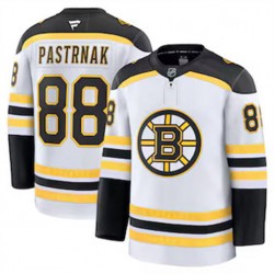 Boston Bruins David Pastrnak 88 Fanatics 2024-2025 Away White NHL Jersey Authentic