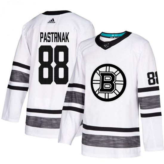 Boston Bruins David Pastrnak 88 White 2019 All-Star Adidas NHL Jersey Authentic