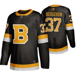 Boston Bruins Patrice Bergeron 37 Adidas 2019-20 Authentic Black NHL Jersey
