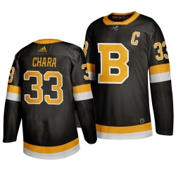 Boston Bruins Zdeno Chara 33 Adidas 2019-20 Authentic Black NHL Jersey