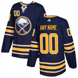 Buffalo Sabres Custom 2017-18 Adidas Navy NHL Jersey Authentic