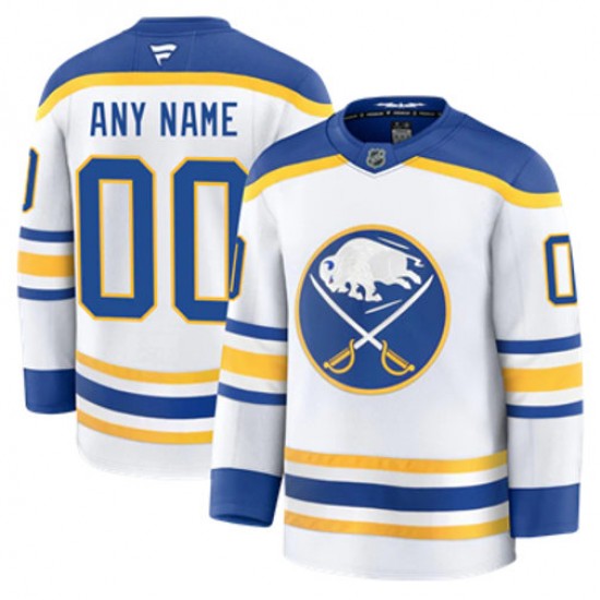 Buffalo Sabres Custom Fanatics 2024-2025 Away White NHL Jersey Authentic