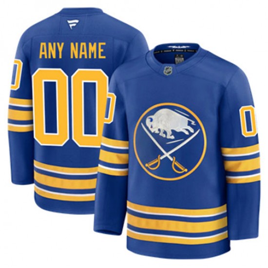 Buffalo Sabres Custom Fanatics 2024-2025 Home Blue NHL Jersey Authentic