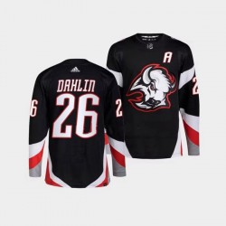 Buffalo Sabres Rasmus Dahlin 26 Adidas 2022-2023 Reverse Retro Black NHL Jersey Authentic