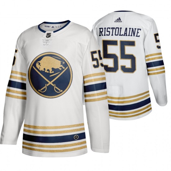 Buffalo Sabres Rasmus Ristolainen 55 50th Anniversary Adidas 2019-20 Authentic White NHL Jersey