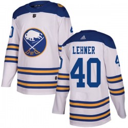 Buffalo Sabres Robin Lehner 40 2018 Winter Classic Adidas White NHL Jersey Authentic