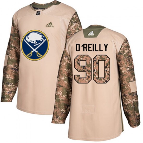 Buffalo Sabres Ryan OReilly 90 2017-18 Adidas Camo Veterans Day Practice NHL Jersey Authentic