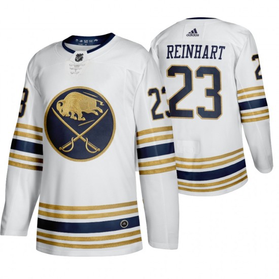 Buffalo Sabres Sam Reinhart 23 50th Anniversary Adidas 2019-20 Authentic White NHL Jersey