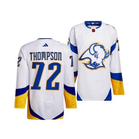 Buffalo Sabres TAGE THOMPSON 72 Adidas 2022-2023 Reverse Retro White NHL Jersey Authentic