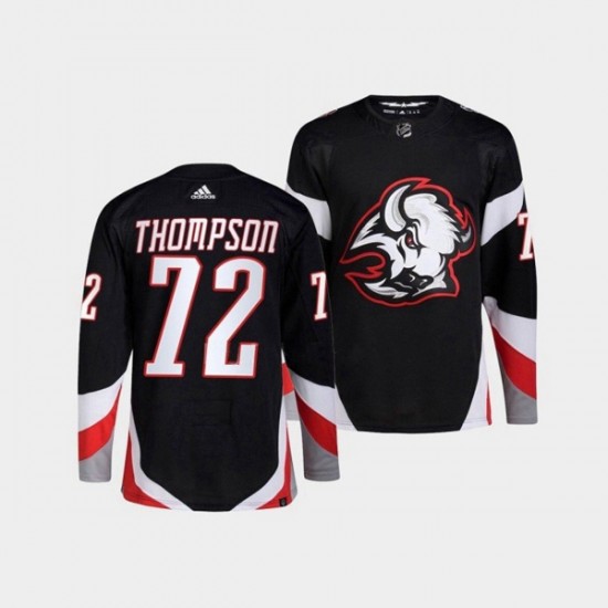 Buffalo Sabres Tage Thompson 72 Adidas 2022-2023 Reverse Retro Black NHL Jersey Authentic