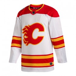 Calgary Flames Blank Adidas 2019 Heritage Classic Authentic White NHL Jersey