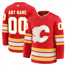 Calgary Flames Custom Fanatics 2024-2025 Home Red NHL Jersey Authentic