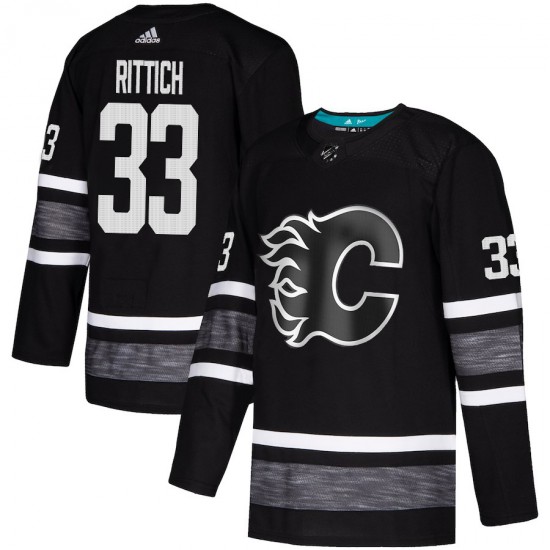 Calgary Flames David Rittich 33 Black 2019 All-Star Adidas NHL Jersey Authentic