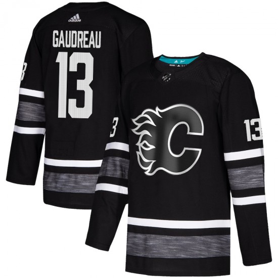 Calgary Flames Johnny Gaudreau 13 Black 2019 All-Star Adidas NHL Jersey Authentic