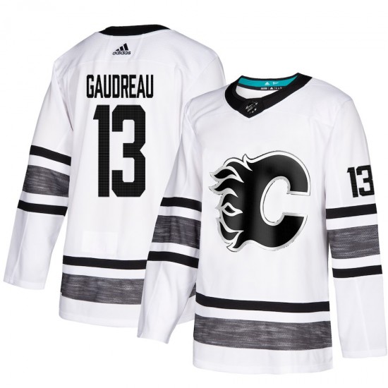 Calgary Flames Johnny Gaudreau 13 White 2019 All-Star Adidas NHL Jersey Authentic