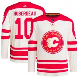 Calgary Flames Jonathan Huberdeau 10 Adidas 2023 Heritage Classic NHL Jersey Authentic