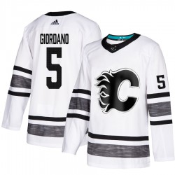 Calgary Flames Mark Giordano 5 White 2019 All-Star Adidas NHL Jersey Authentic