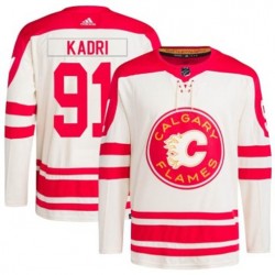 Calgary Flames Nazem Kadri 91 Adidas 2023 Heritage Classic NHL Jersey Authentic