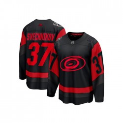 Carolina Hurricanes Andrei Svechnikov 37 Adidas 2023 NHL Stadium Series Black NHL Jersey Authentic