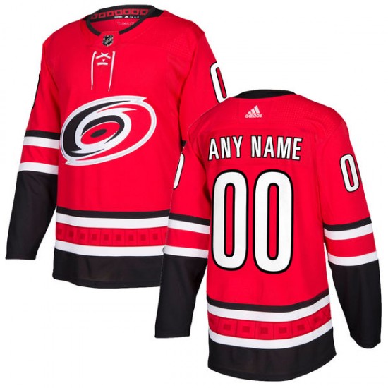 Carolina Hurricanes Custom 2017-18 Adidas Red NHL Jersey Authentic