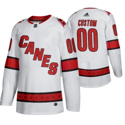 Carolina Hurricanes Custom Adidas 2019-20 Authentic White NHL Jersey