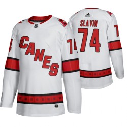 Carolina Hurricanes Jaccob Slavin 74 Adidas 2019-20 Authentic White NHL Jersey