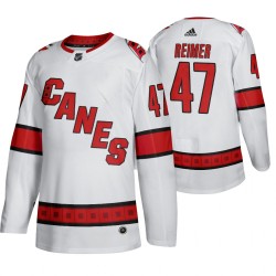 Carolina Hurricanes James Reimer 47 Adidas 2019-20 Authentic White NHL Jersey