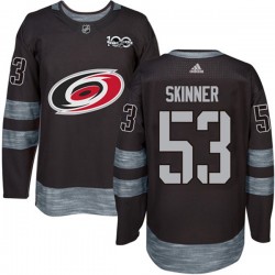 Carolina Hurricanes Jeff Skinner 53 1917-2017 100th Anniversary Adidas Black NHL Jersey Authentic