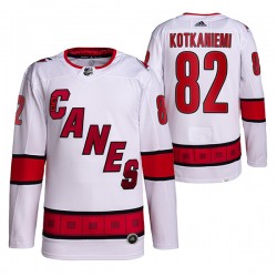 Carolina Hurricanes Jesperi Kotkaniemi 82 Adidas 2019-20 Authentic White NHL Jersey