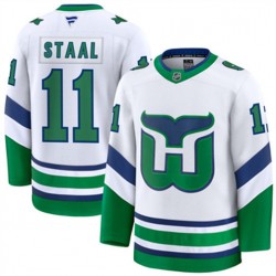 Carolina Hurricanes Jordan Staal 11 Fanatics Throwback White NHL Jersey Authentic