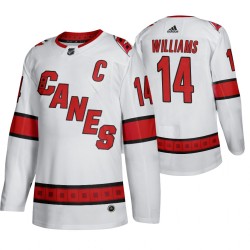 Carolina Hurricanes Justin Williams 14 Adidas 2019-20 Authentic White NHL Jersey